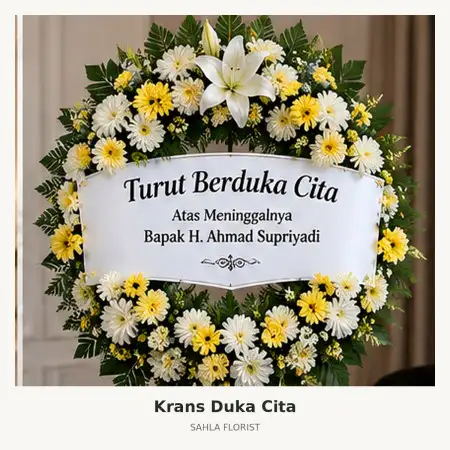 Krans Bunga Duka Sukawangi